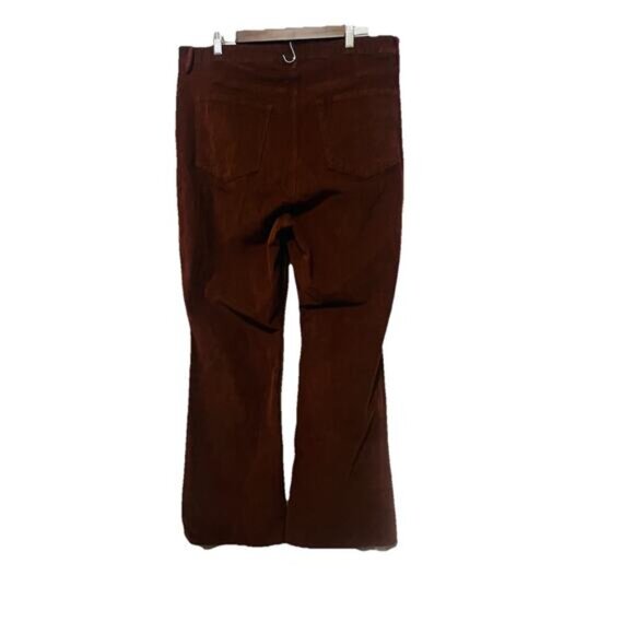 Old Navy Women's Higher High Rise Flare Brown Corduroy Pants Size 18 Y2K Retro - Picture 2 of 9